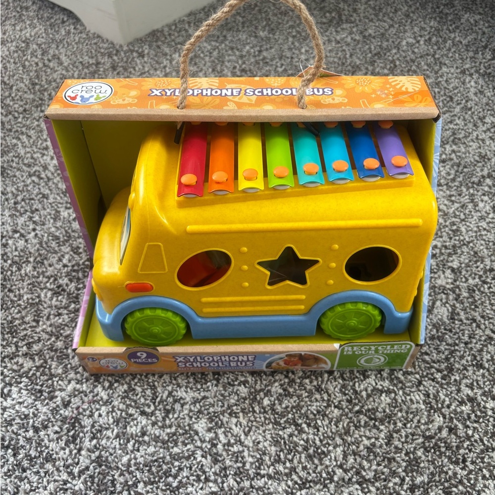 Colorful Xylophone School Bus Toy